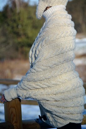 Winter Fun Cocoon-Cardigan