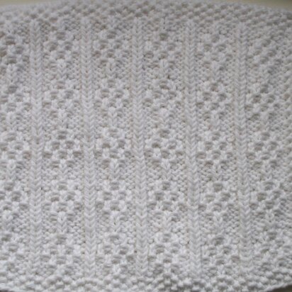 Moss Panels Dishcloth - knitting pattern