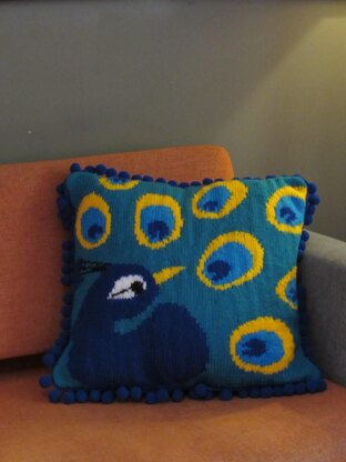 True Colours Peacock Cushion