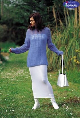 Soft Pullover in Adriafil Kid Mohair - Downloadable PDF