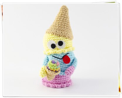 Amigurumi Ice Cream Monster