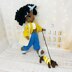 Amigurumi doll pattern, crochet girl pattern, crochet doll outfit