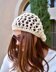 Slouchy Beanie, Slouchy Hat, Mesh Fishnet Hat