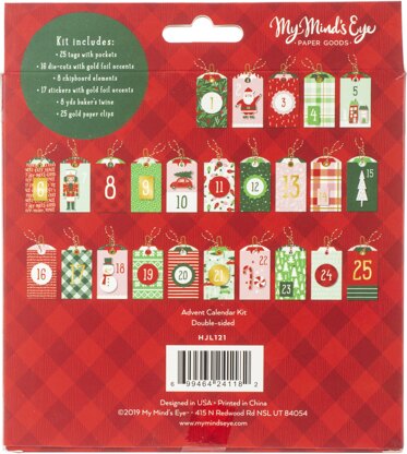 My Minds Eye Holly Jolly Advent Kit - 600791