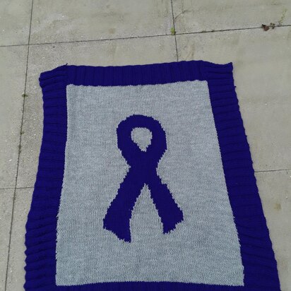 Charity Ribbon lap blanket