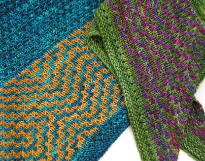 Ripple rock shawl