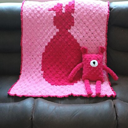 C2C Bunny Blanket and Amigurumi