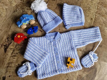 Jazz Baby Jacket, Hat, Bonnet & Mitts