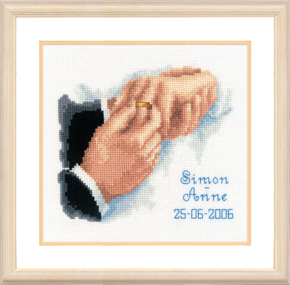 Vervaco With This Ring... Cross Stitch Kit - 19cm x 16cm
