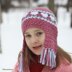 Valentine earflap hat