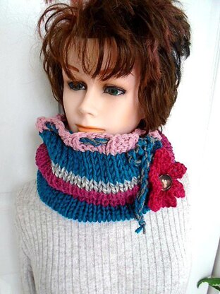 878- Pixie Cowl and Flower