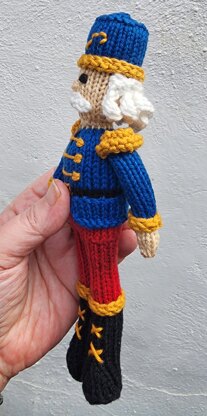 Knitted nutcracker doll