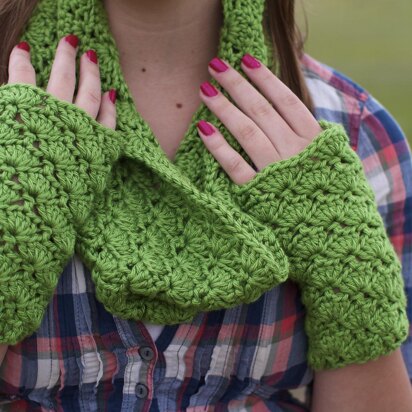 Lastura Cowl & Fingerless Gloves