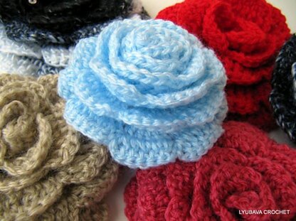 Crochet Rose Flower