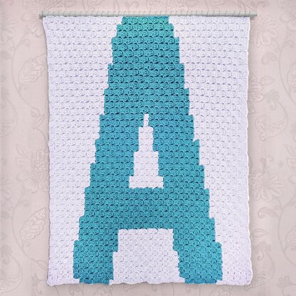 C2C - Letter A - Corner to Corner Blanket