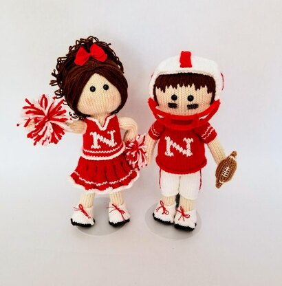 Cheerleader Knit Doll