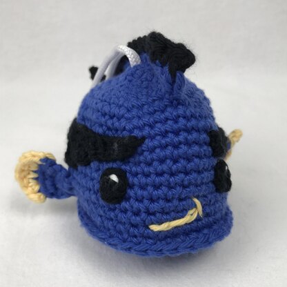 Tanzy the Blue Tang Scrubby Amigurumi