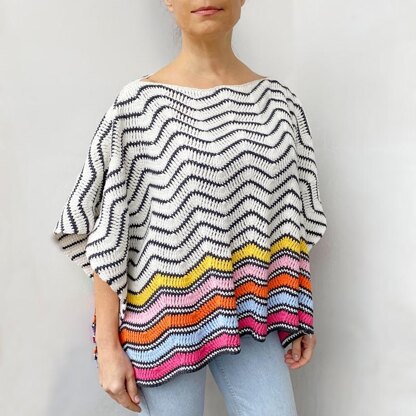 Ibiza ripples poncho