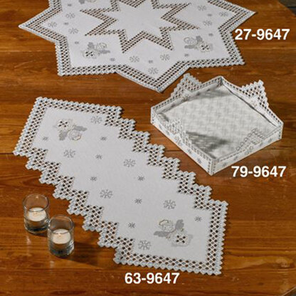 Permin Winter Hardanger Cross Stitch Kit - 67x67cm