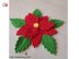 Poinsettia doily