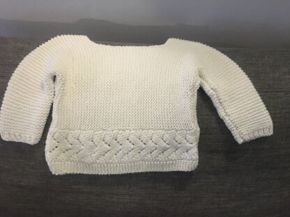 First sweater for Baby Edward