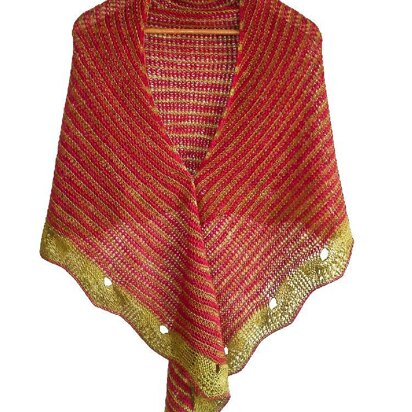 Mango Lemon Shawl - knitting pattern