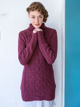 Red Clover Sweater in Berroco Blackstone Tweed