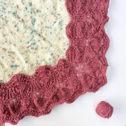 Pink Monarda shawl