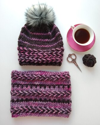 Banded Braids Cowl