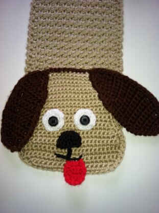 Hot-Doggie Scarf & Mittens  12-065