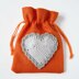 Crochet Heart Applique. Rose Embellishment. Floral Heart Topper