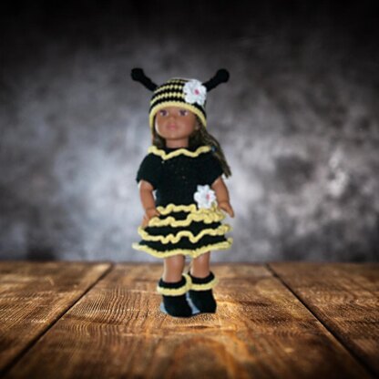 18" Crochet Bumblebee costume