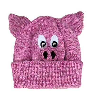 Cute Hats to Knit 1 - pig, cat, owl, bear, racing car