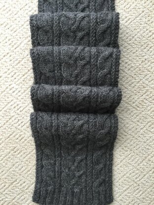 Canterbury Crossing Cables Scarf