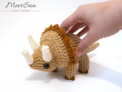 Amigurumi Triceratops Dinosaur