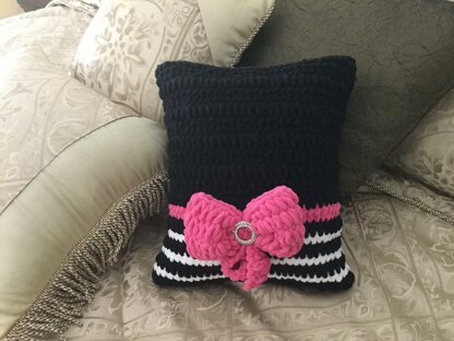 Zebra Print Bling Pillow