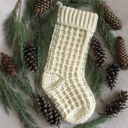 Happy Farmhouse Christmas stocking