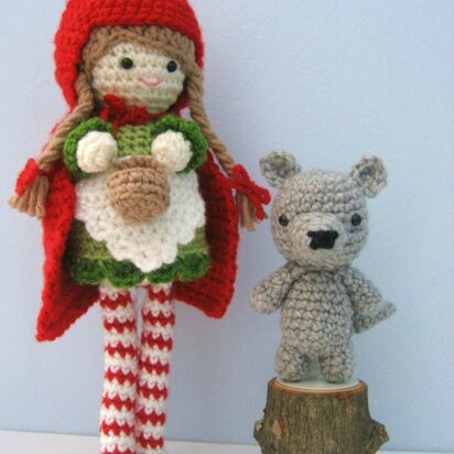 Little Red Riding Hood and Wolf Crochet Pattern