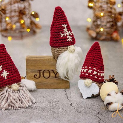 Gnome Santa Gift Ornament