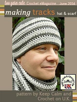 'Making Tracks' Men's Hat and Scarf Set 