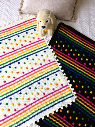 Spots & Stripes Baby Blanket - US Terms