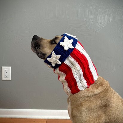 American Flag Dog Snood