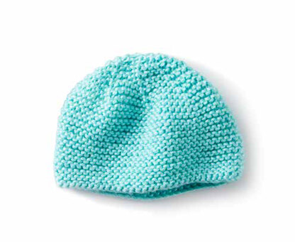 Mini Garter Stitch Knit Cap in Caron Simply Soft - Downloadable PDF