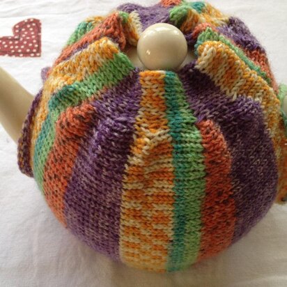Machine Knit Tea Cosy