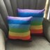 Rainbow pillow cover in 3 sizes