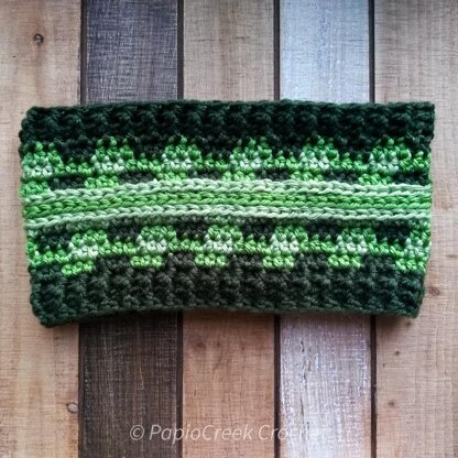 Stripey Plaid Ear Warmer