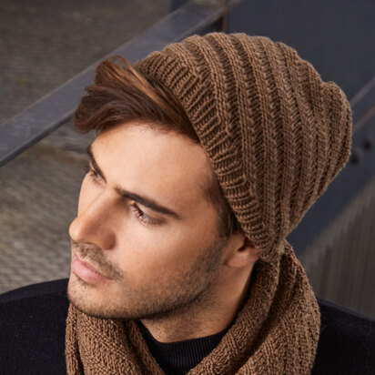 Lana Grossa 42 Men's Hat in Cool Wool Big PDF