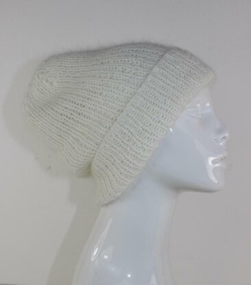 Fluffy Rib Slouch Hat