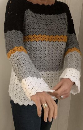 Slanted Squares Sweater