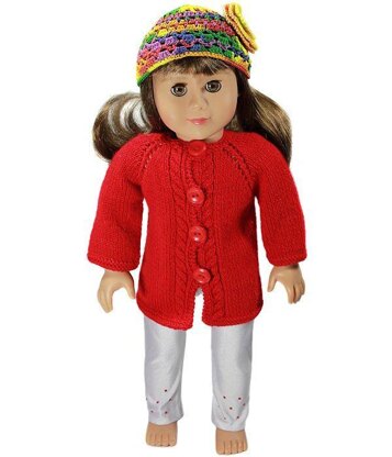 Globetrotter Sweater for 18 inch Dolls